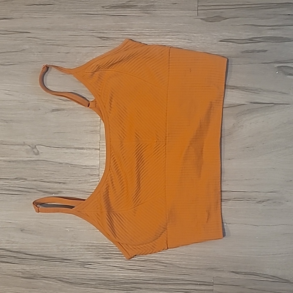 Victorias Secret. NEVER WORN. Active USA Vibrant Orange Tank Top